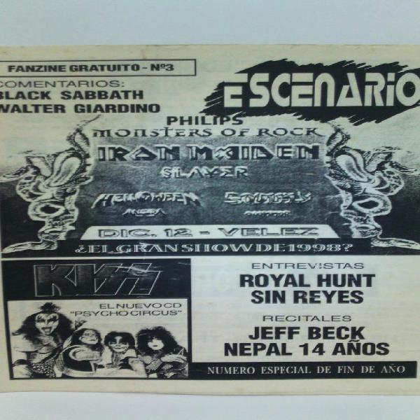 Fanzine Escenario nro.3 1998