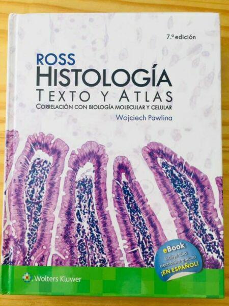 Libro Ross de Histología atlas y texto edición 7