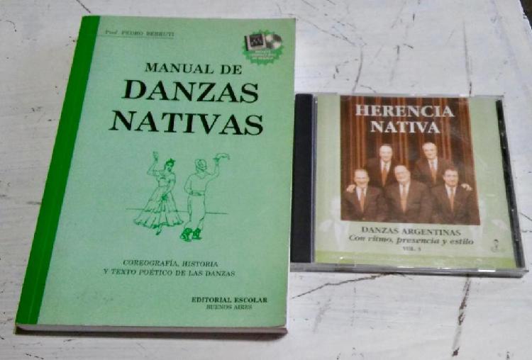Manual danzas nativas Pedro Berruti con CD impecable