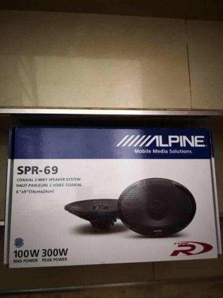 Parlantes Alpine Spr-69/r-s69 2 Vias 100 Rms 6x9