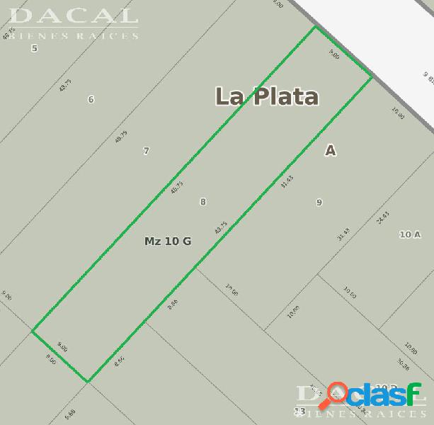 Terreno en venta en Gonnet Calle 9 Bis e/ 509 y 510