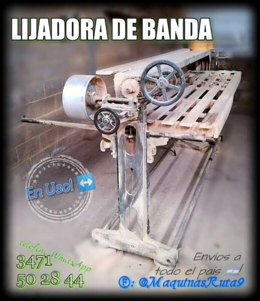 LIJADORA DE BANDA (fábrica de muebles - máquinas de