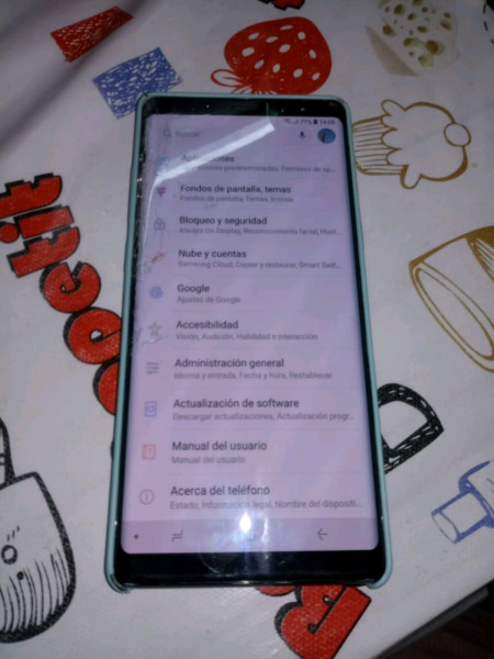 Note 8 libre astillado