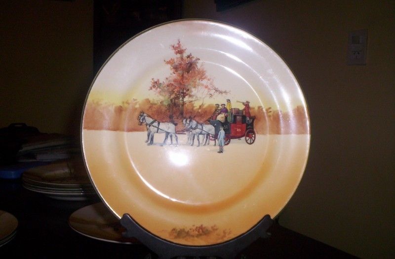 Muy Antiguo Plato De Mesa 7 (26 Cm) Royal Doulton Cochero