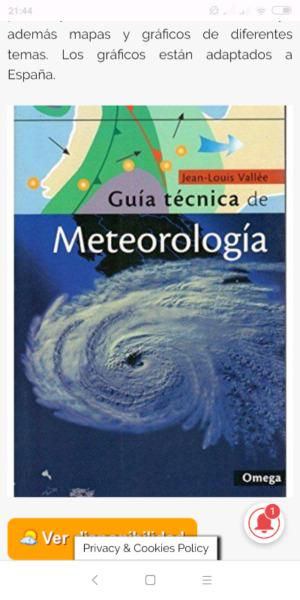 Compro libro metereologia