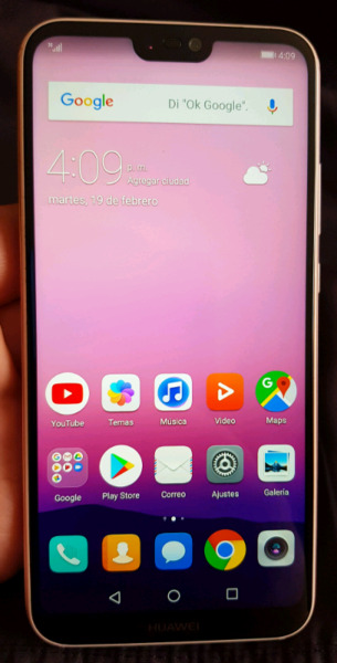 Huawei p20 lite rosa libre de 32gb y 4ram.