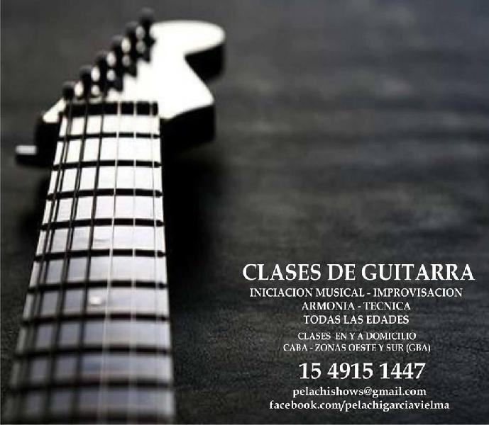 CLASES DE GUITARRA EN CABA ZONAS OESTE Y SUR