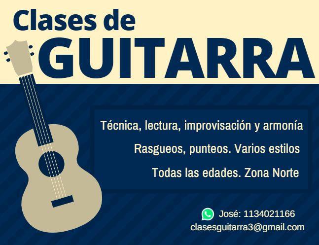 Clases de guitarra en San Isidro, Beccar, Boulogne, Martinez