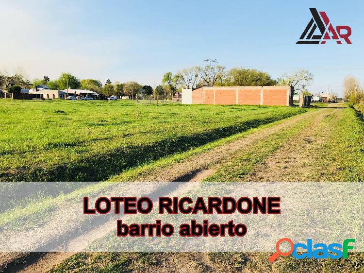 Terreno, Newen, Ricardone. Financiación.