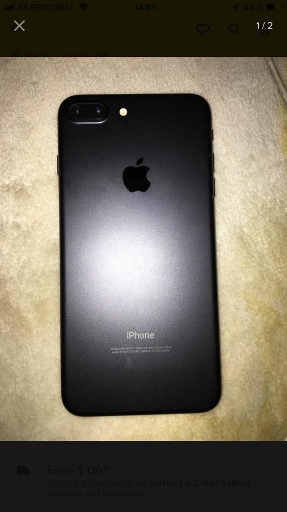 iPhone 7 Plus 32 Gbs impecable