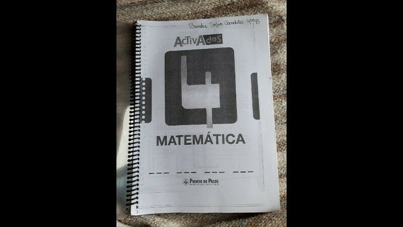 Libro y Cuadernillo Activados 4 Matemática. Editorial: