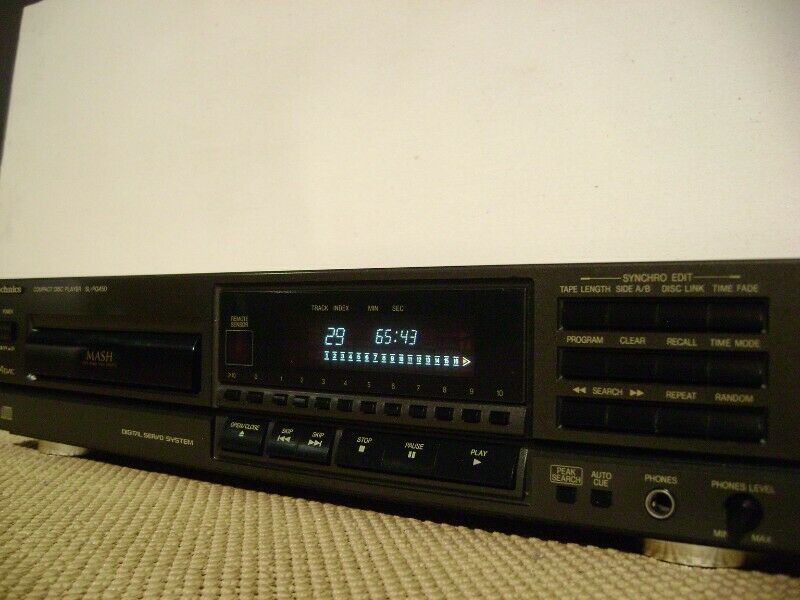 audio sonido technics compactera cd player