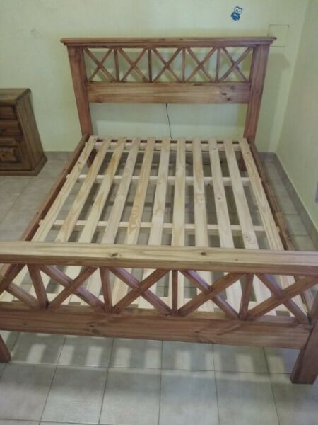 CAMA 2 PLAZAS DE PINO NUEVA