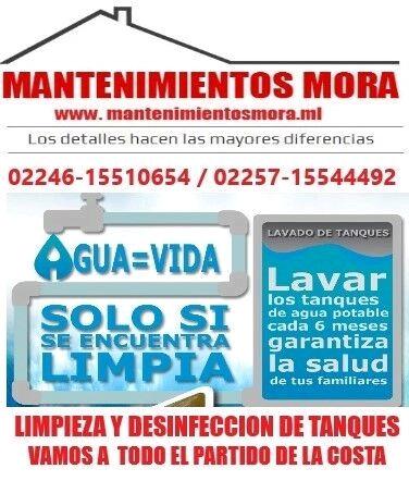 LIMPIEZA Y DESINFECCION DE TANQUE. 02246-15510654 /