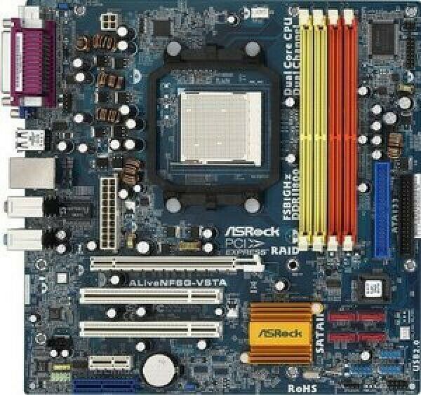 Placa Madre Alivenf6g-vsta+ Procesador +ram