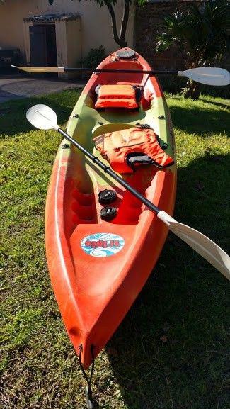 Usado Kayak Triplo Atlantikayak Como Nuevo viene con 2 remos