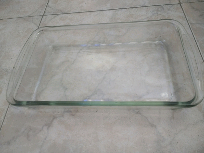 Fuente pirex de vidrio
