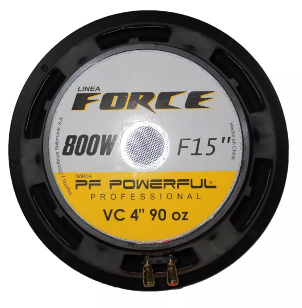Woofer Powerful Force 800w 8 ohms - Parlante de 15 pulgadas