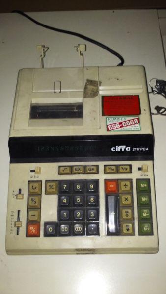 Calculadora Electronica Con Impresora Cifra 2117 PDA imprime