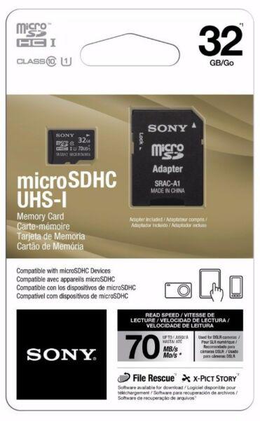 Memoria Sony 32 Gb MicroSDHC UHSI Clase 10