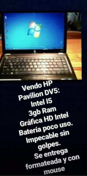 Notebook HP Pavilion DV5-Intel I5
