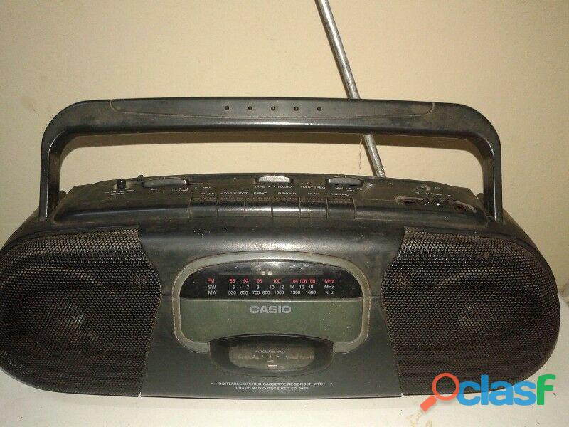Radio Grabador Cassete Casio Sd 202s 3 Ban pila Electri