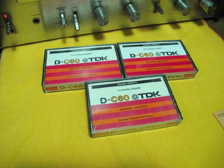 Cassettes TDK D-C60 y D-C90 - Vintage JAPAN 1979