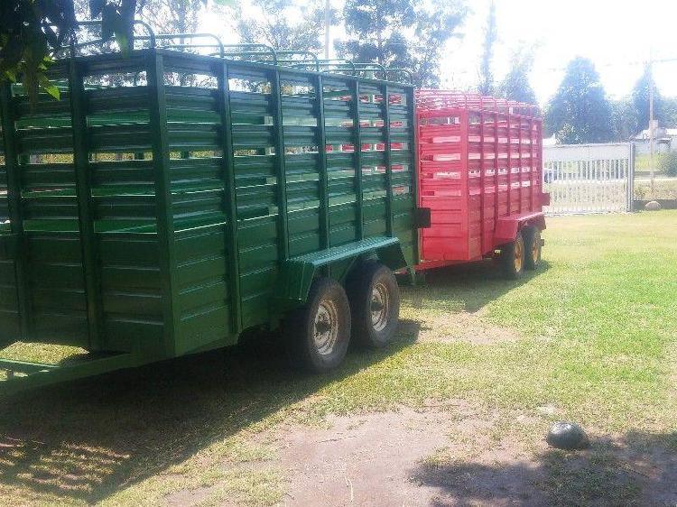 TRAILER OFERTA 1 EJE 2 EJES Y DUAL PARA ANIMALES Y CARGAS