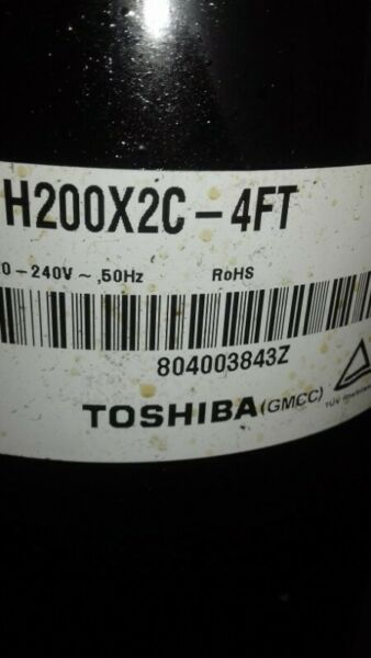 Compresor rotativo toshiba h200x2c-4f