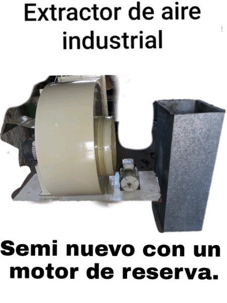 Extractor de aire caracol industrial