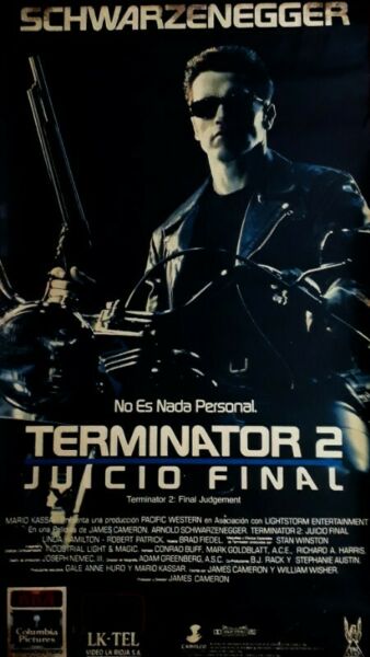 Afiche Original The Terminator 2 Juicio Final LK Tel 