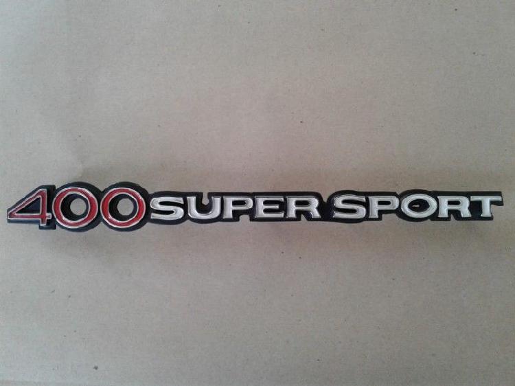Insignia Chevrolet 400 Super Sport LEGITIMA