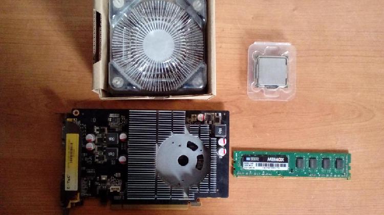 Vendo Placa de Video, Memoria RAM, Procesador y Disipador