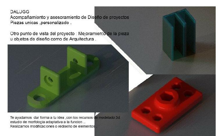 Diseño creativo y modelado 3D impresora 3D