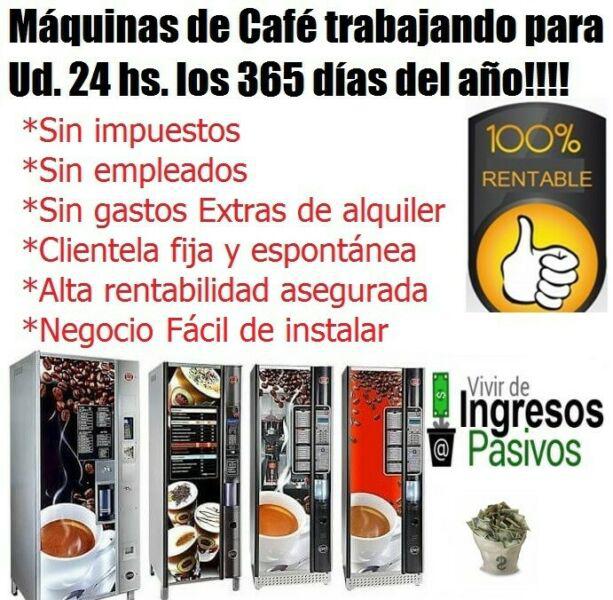 VENDO FONDO DE COMERCIO MAQUINAS DE CAFE AUTOMATICAS MUY