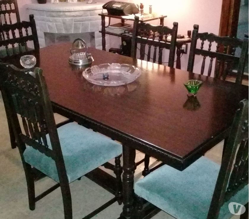 VENDO JUEGO DE COMEDOR Y DE DORMITORIO COLONIAL