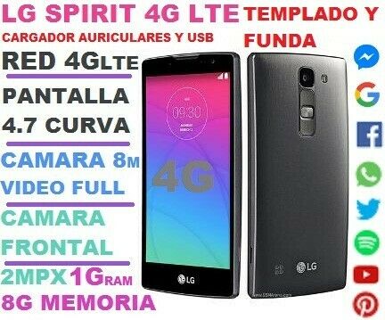 VENDO LG SPIRIT 4G TITANIUM PANTALLA CURVA 4,7HD,CAM 8M