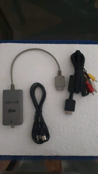 cables audio video conector y antena Playstation