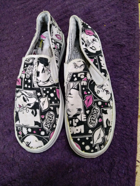 zapatillas "panchas" comics