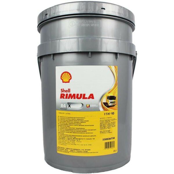 Aceite Motor Shell Rimula R4 15w40 Mineral Balde 20 Litros