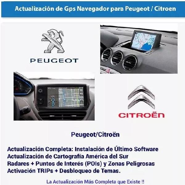 Actualización GPS Peugeot/Citroen 208 308 C3 C4 Mapas 2019