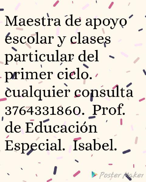 Clases Particulares Al Primer Ciclo