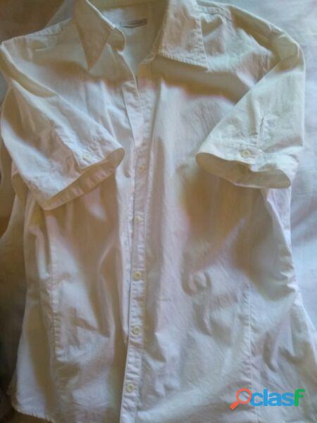 Camisa Yagmour T M poplin blanco Manga Corta use 1 vez