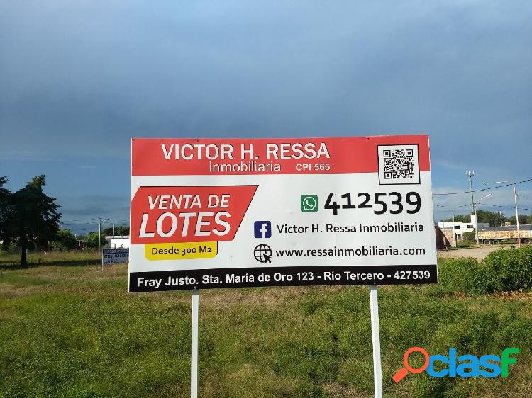 Venta de Lotes, Bº Cabero, Río Tercero