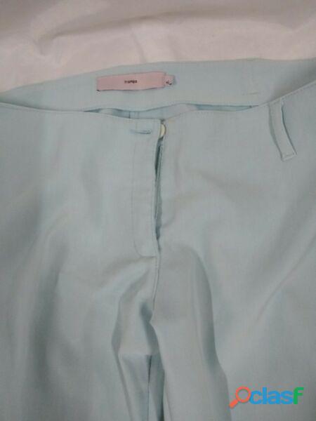 pantalon pescador tramp celeste seda talle xl perfecto