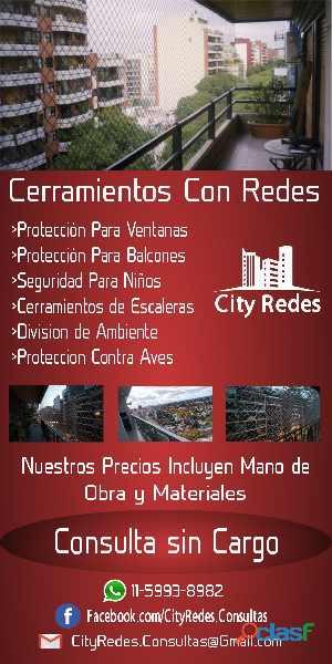 redes para balcones en villa del parque city redes