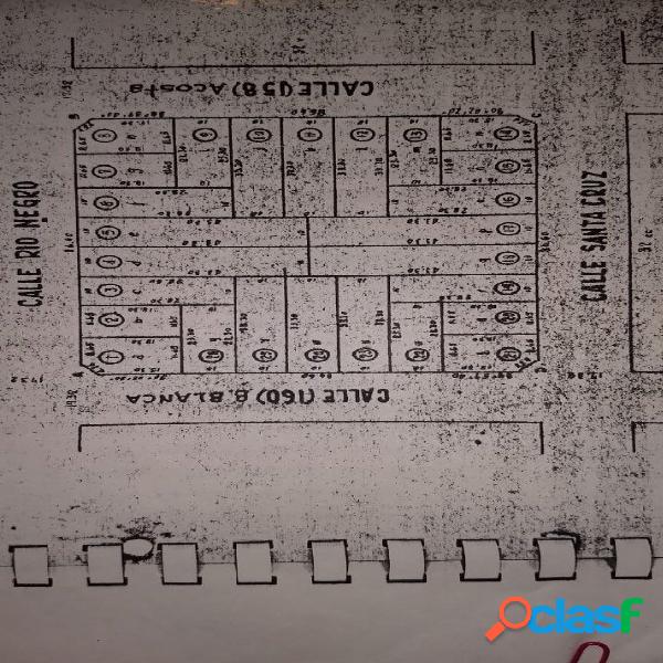 Lote en Venta. 209 M2.