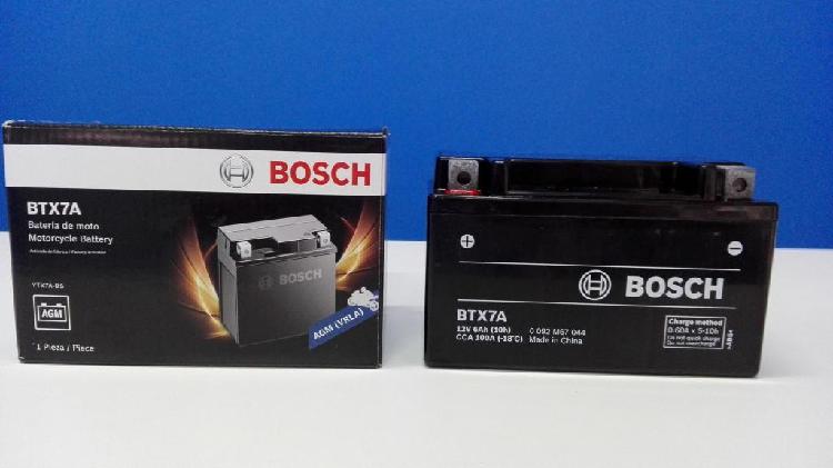 Batería Moto Bosch BTX7A = Yuasa YTX7ABS Custom 150,