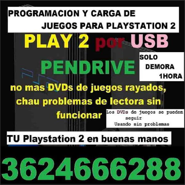 Play2 Sistema Usb Y Juegos
