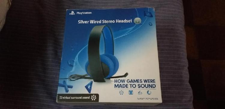 Headset Silver Ps4,ps3 Y Ps Vita